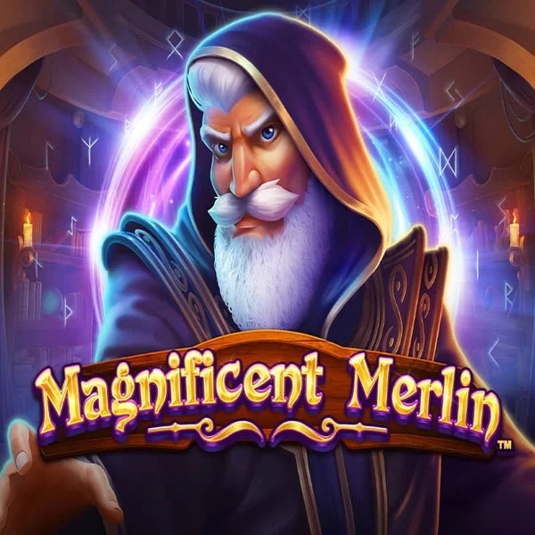 Slots logo of Magnificent Merlin from Greentube at Gambloria Casino